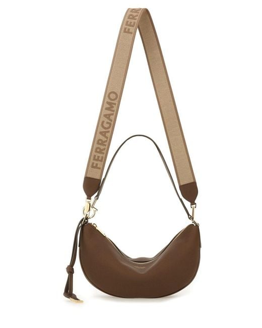 Ferragamo Brown Hobo S Shoulder Bag