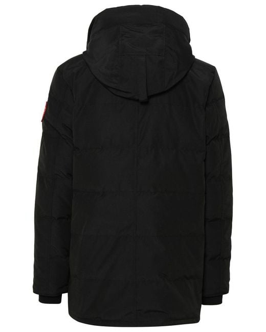 Canada Goose Black 'Carson' Cotton Blend Parka for men