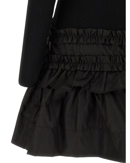 ワンピース Ganni 'Melange Rib Knit Mini' dress Melange Knit Mini Dress