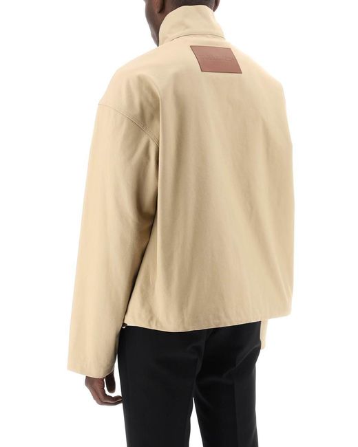 Jil Sander Natural Boxy High-Neck Jacket for men