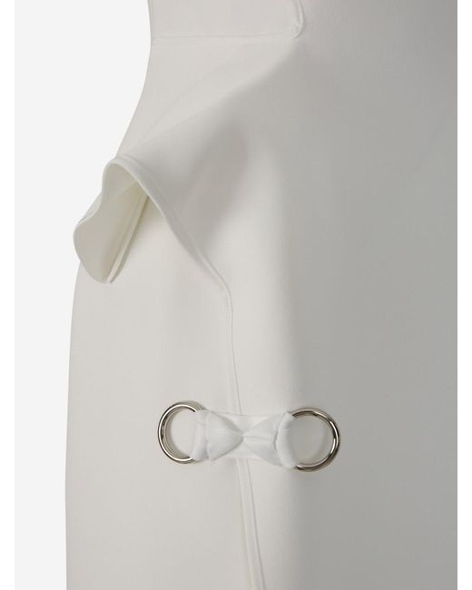 Maticevski White Mannerism Midi Dress
