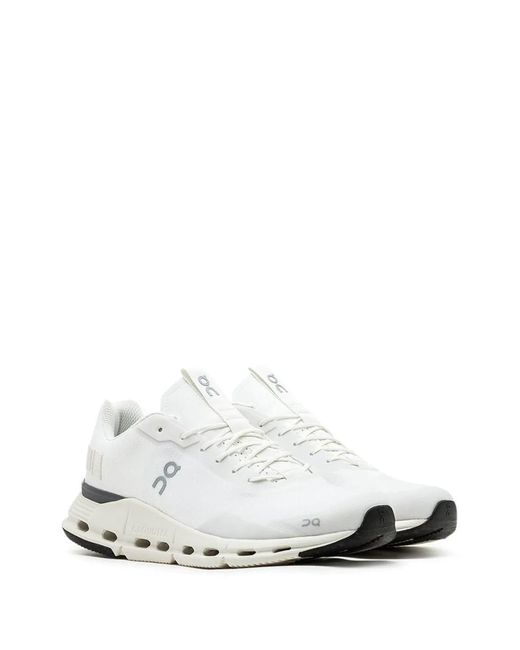 On Shoes White Cloudnova Form Running Sneakers for men