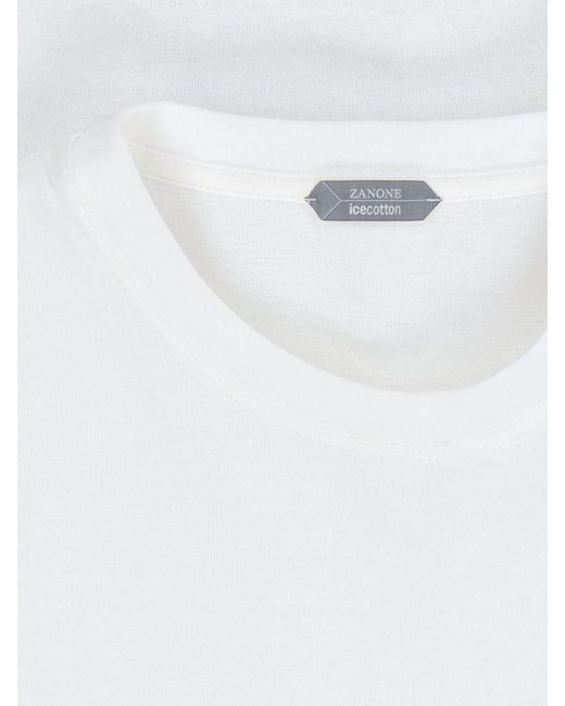 Zanone White T-Shirts And Polos for men