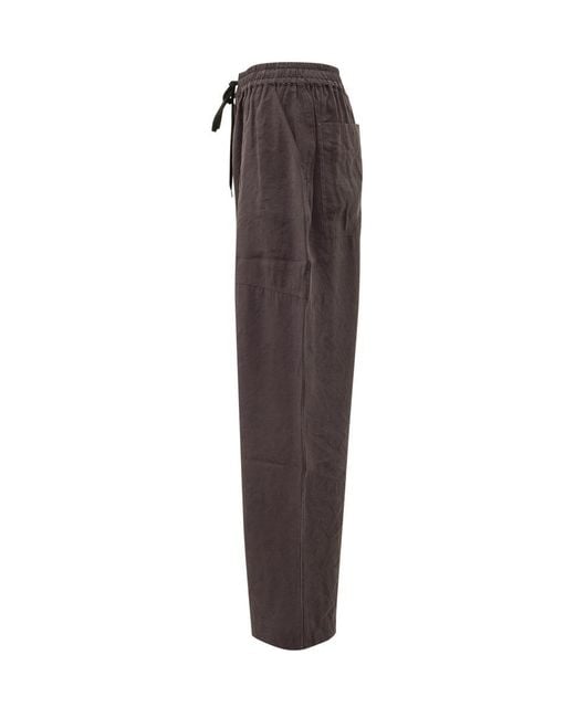 Studio Nicholson Brown Drawstring Pants