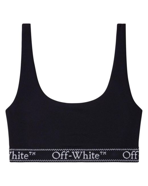 Off-White c/o Virgil Abloh Black Logo-underband Crop Top