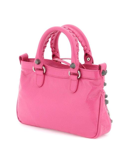 Balenciaga Pink Small 'Neo Cagole' Tote Bag