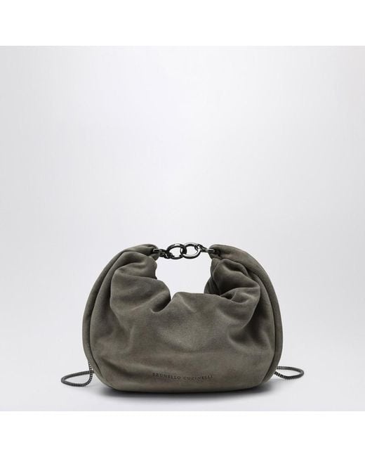 Brunello Cucinelli Hobo Brioche Bag in Green | Lyst UK