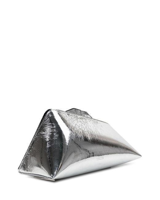 The Attico White Clutch
