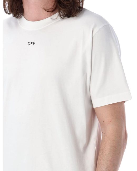 Off-White c/o Virgil Abloh White Off- Off Stamp Slim T-Shirt for men