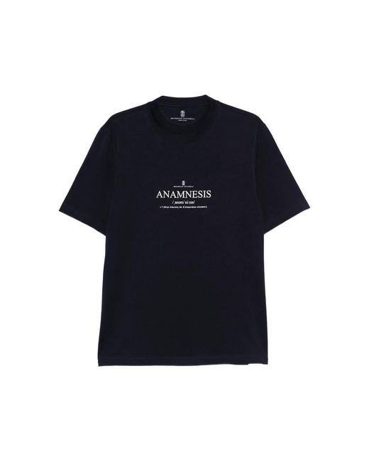 Brunello Cucinelli Blue T-Shirts & Vests for men