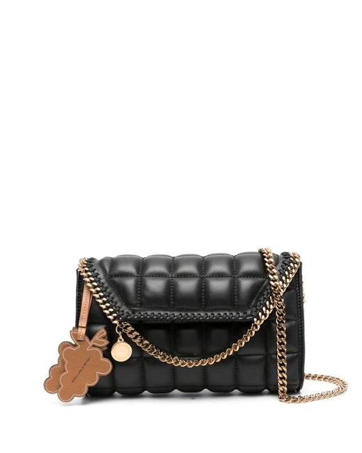 Stella McCartney falabella Quilted Shoulder in Black Lyst