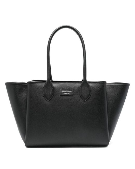 Emporio Armani Black "Odette" Large Tote