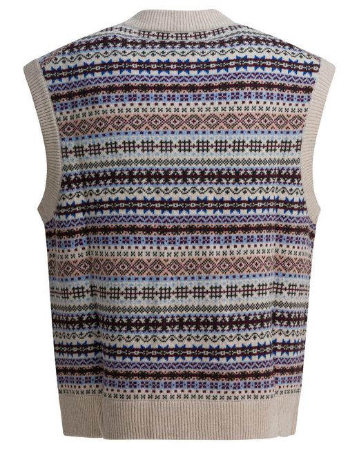 NN07 Blue "Robbie" Wool Vest for men