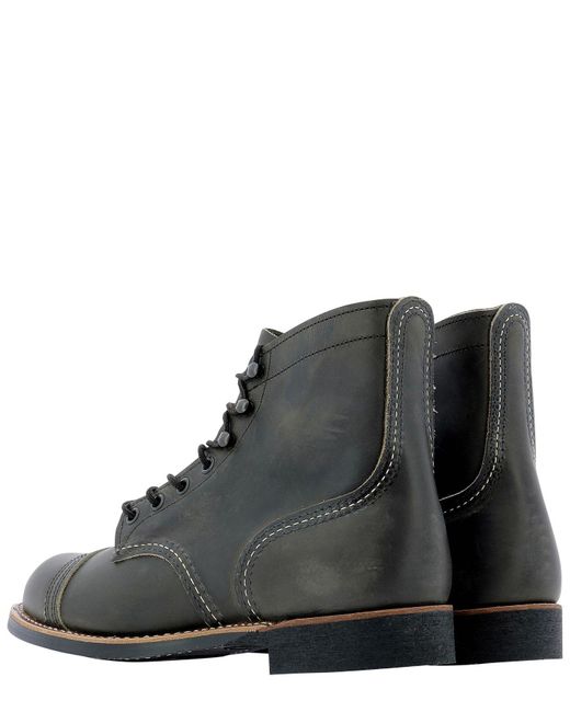 red wing black slip on boots