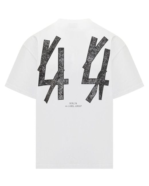 M44 LABEL GROUP White 44 Label Group T-shirt Guestlist Men's for men