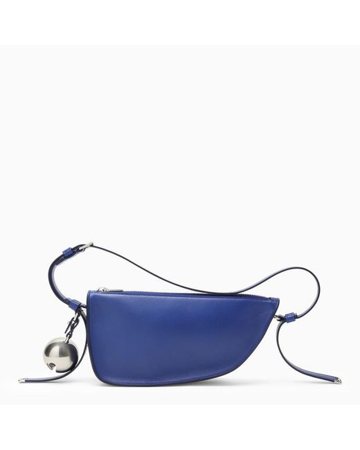 Burberry Blue Medium Shield Leather Bag
