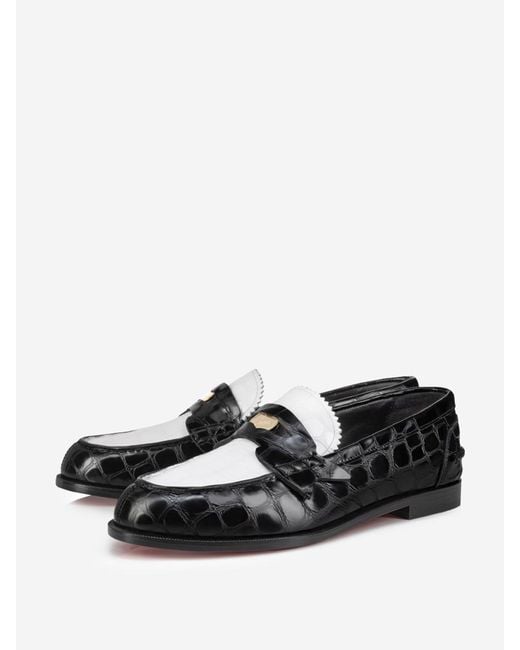 Christian Louboutin Black Penny Loafers