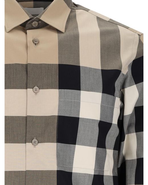 Burberry Gray Shirts for men