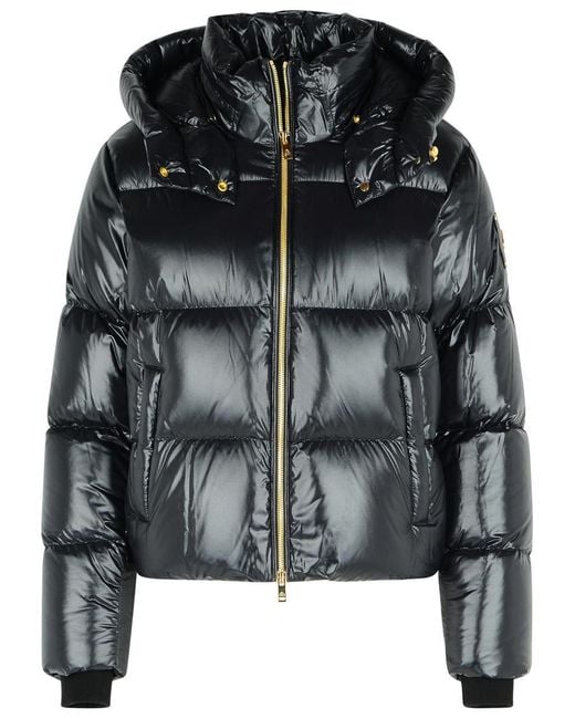 Moose Knuckles Black Nylon Down Jacket