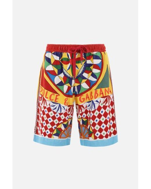 Dolce & Gabbana Red Shorts for men