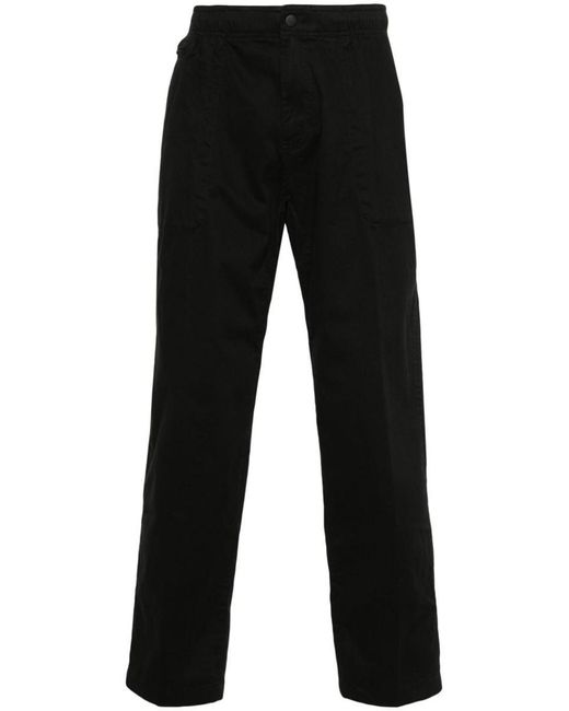Calvin Klein Black Logo-patch Cargo Pants for men