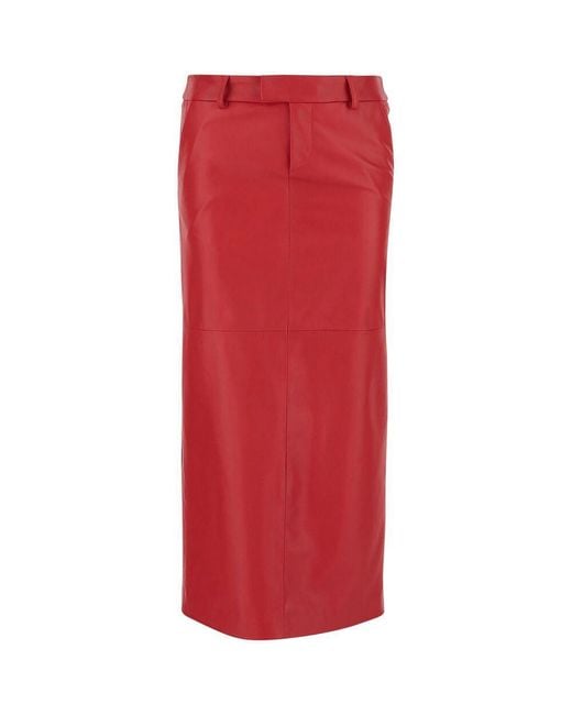 ARMARIUM Red Leather Skirts