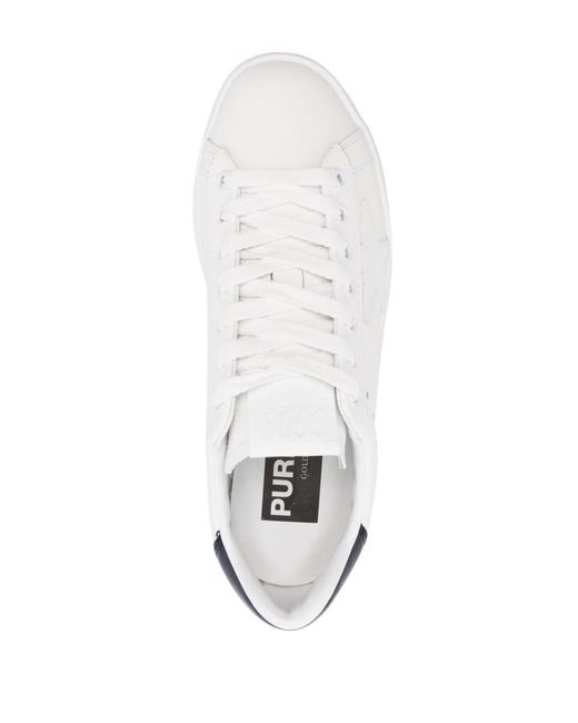 Golden Goose Deluxe Brand White Purestar Leather Sneakers