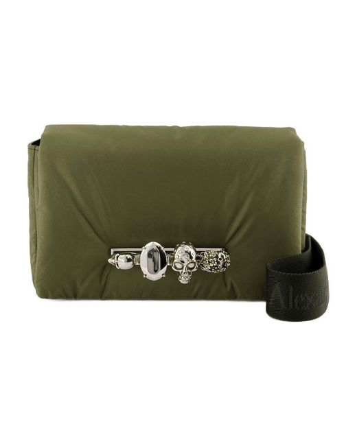 Alexander McQueen Green New Knuckle Bum Crossbody for men