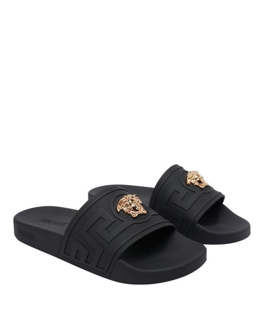Versace Black Sandals for men