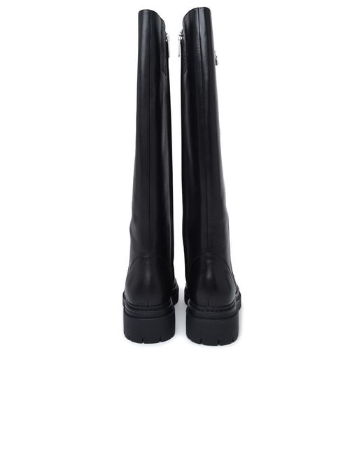 Michael Kors Black Leather Regan Boots