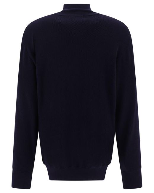Nonnative Blue "Worker" Zippered Sweater for men