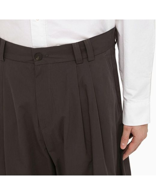 Studio Nicholson Black Trousers With Pleats for men