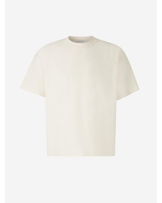 John Elliott White Salt Cotton T-Shirt for men