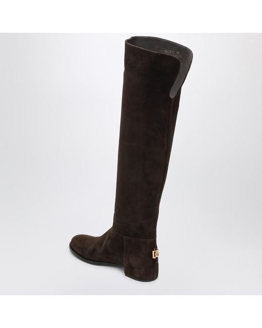 Dolce & Gabbana Black Dolce & Gabbana High Suede Boot