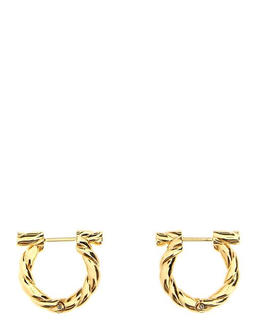 Ferragamo Metallic 'Torchbig' Earrings