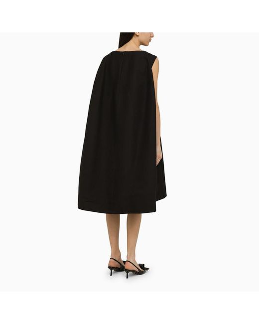 Marni Black Cotton Cocoon Dress