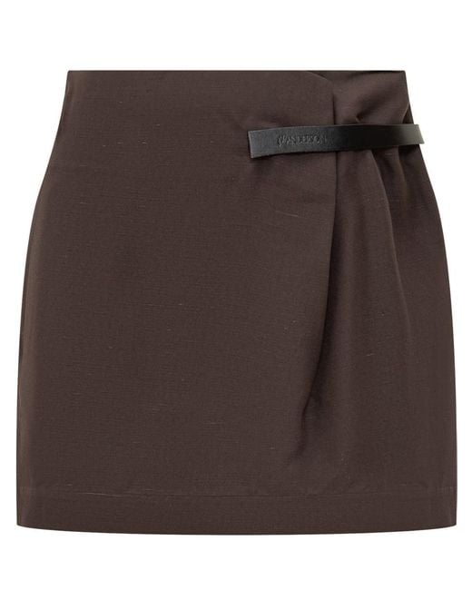 J.W. Anderson Brown Miniskirt