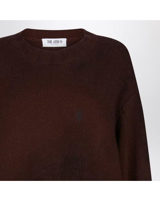 The Attico Brown Wool And Sweater