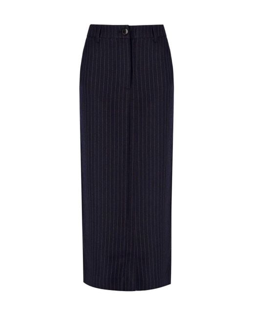 Essentiel Antwerp Blue Glossary Midi Skirt