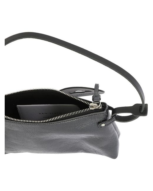Zanellato Black "Tuka" Shoulder Bag