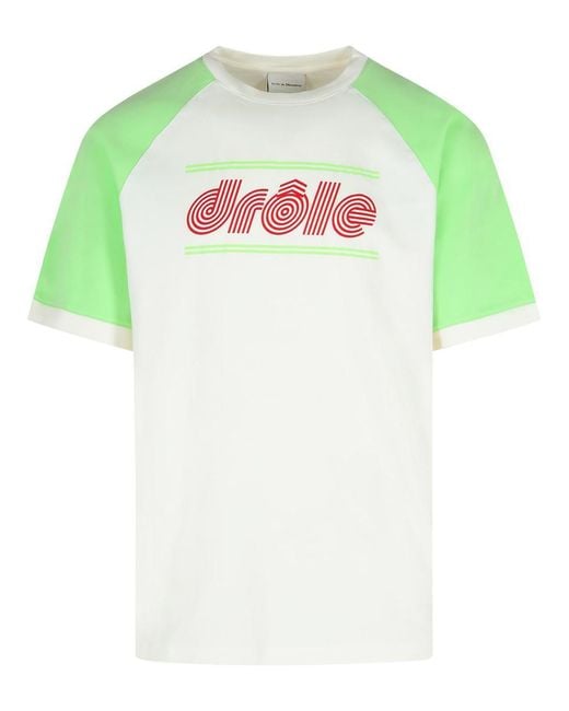 Drole de Monsieur Green 'Tennis' Cotton T-Shirt for men