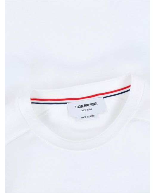 Thom Browne White '4-bar' T-shirt for men