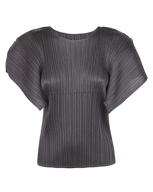 Pleats Please Issey Miyake Gray Monthly Colors : August Shirt