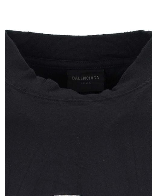 Balenciaga Black T-Shirts And Polos for men