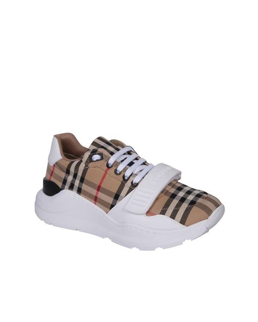 Burberry top sneakers lyst