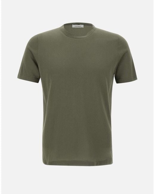 Kangra Cashmere Green Kangra T-Shirts And Polos for men