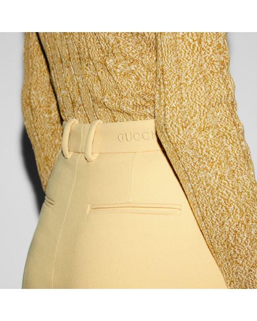 Gucci Yellow Chic Trousers