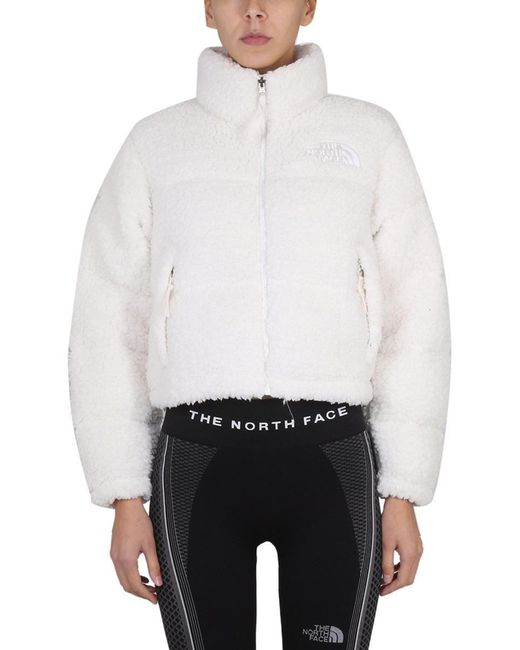 The North Face Nuptse Jacket in White | Lyst