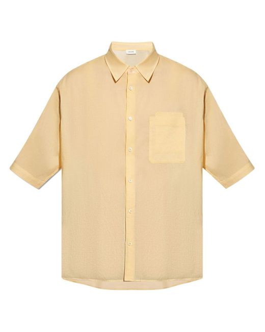 Lemaire Natural Double Pocket Ss Shirt Clothing for men
