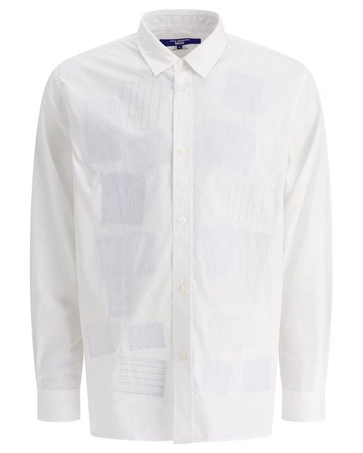Junya Watanabe White Patchwork Shirt for men